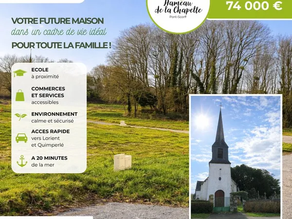 🏡 terrain à bâtir - idéal famille - pont-scorff - dès 74 000