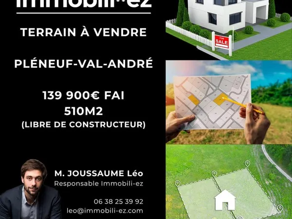 Terrain à bâtir Vente Pléneuf-Val-André   139900€