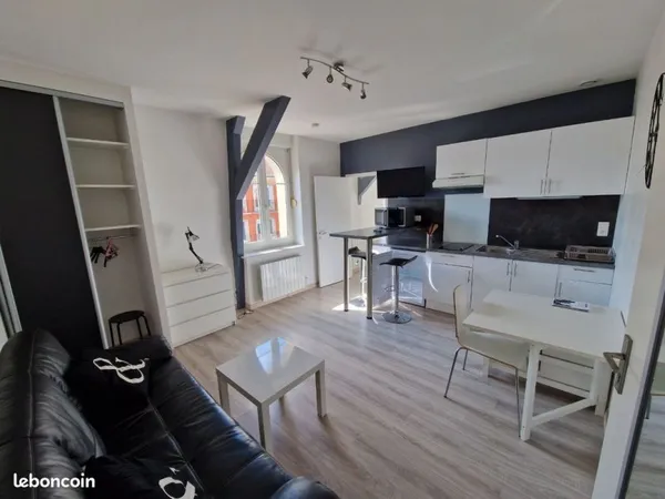 T2 30m2 meublé hyper centre. Wifi inclus