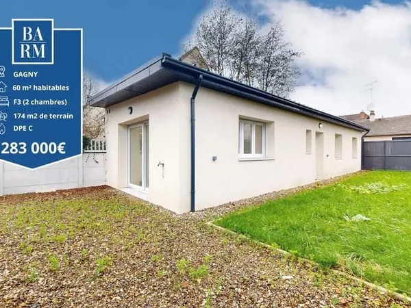 Maison neuve Vente Gagny 3p 60m² 283000€