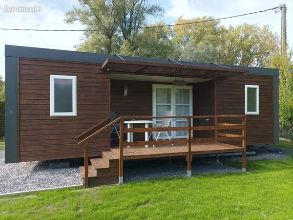Terrain avec mobil-home