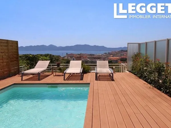 Toit Terrasse Piscine Vue Mer - Californie Cannes