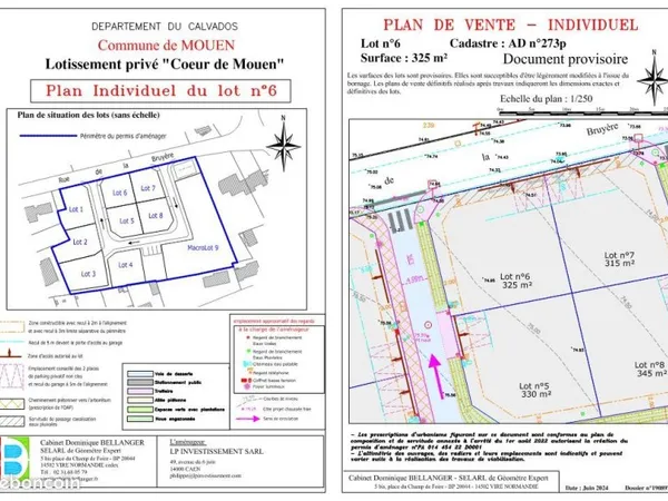 Terrain 325 m² MOUEN