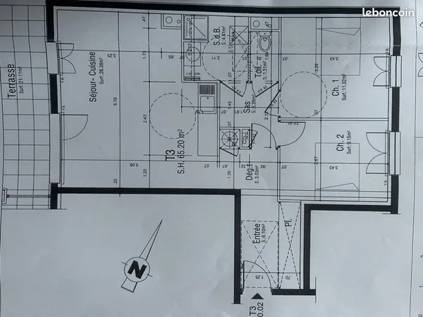 Residence de standing garage jardin privatif