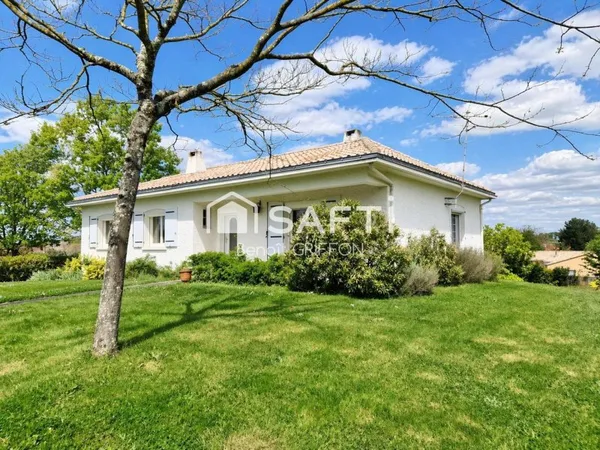 Maison 4 chambres, sous-sol, terrain 1500 m²