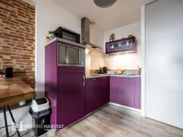 À louer : T1 meublé 20m² au rez-de-chaussée sur cour intérieure