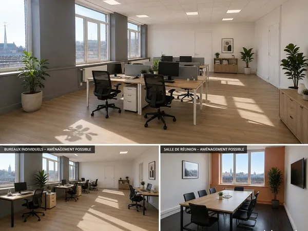 Bureaux atypiques 80-120 m² + entrepôts