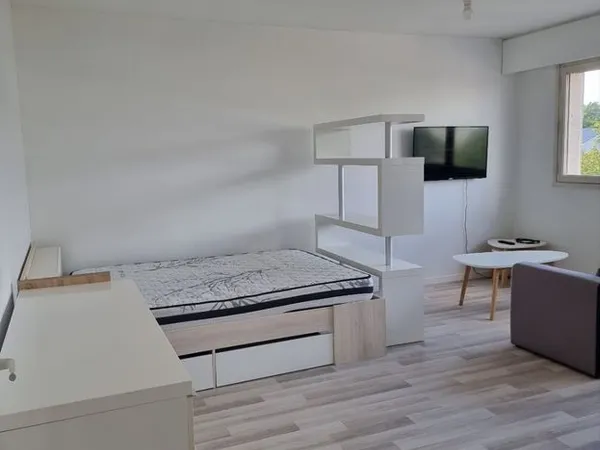 Studio meublé 30m2 en bord de loire avec place de parking + cave