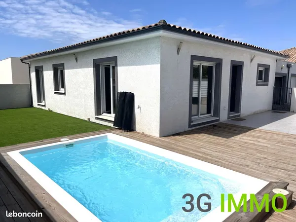 Vente | Maison de plain-pied | 4p | 3ch | 105 m² | Villeneuve-lès-Béziers | Expo Sud-Est/Sud-Ouest |