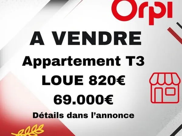 Appartement 3 pièces 66 m²