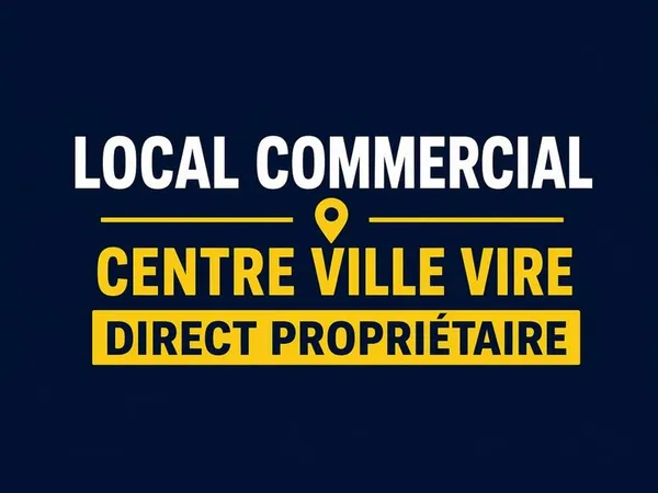 Local commercial - emplacement centre ville vire -direct proprietaire