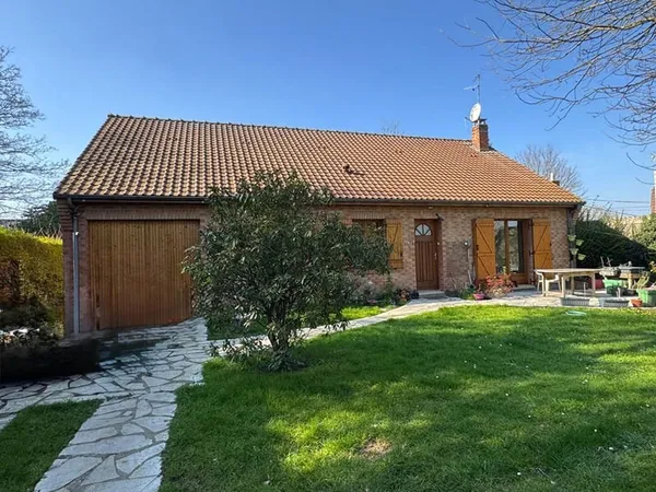 Ascq - Maison individuelle plain-pied, Grand jardin, 2chs poss 4-5 avec Combles aménageables