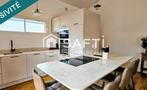 Emplacement privilégié pour cette maison neuve en ossature bois.