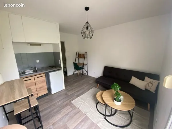 Studio meublé de 18m2 situé à Metz Devant Les Ponts (15 minutes à pied Fac du Saulcy / de l'IRTS) - 