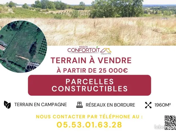Terrain Constructible à vendre - Cahuzac