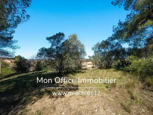 Référence : 6517-Abo. - Terrain à bâtir de 1060 m2 piscinable, calme et sécurisé , permis purgé pour