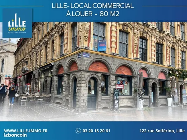 Local commercial 80 m² LILLE