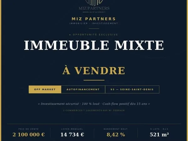 Immeuble 20 pièces 521 m²