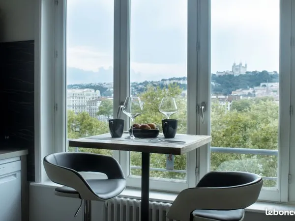 Vue exceptionnelle Fourvière Quai Rhône Climatisation 3 chambres