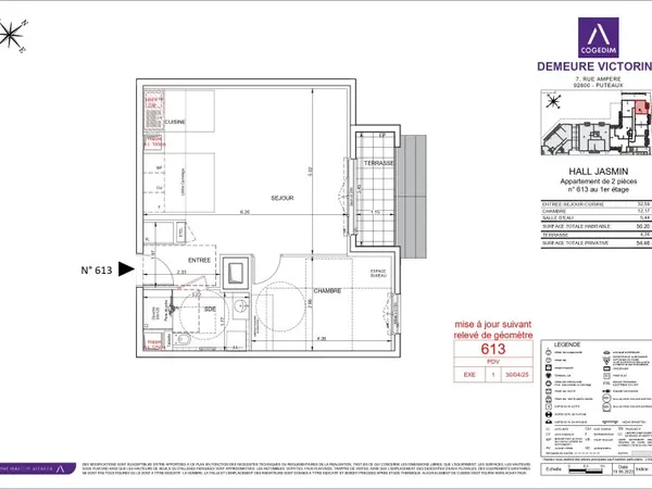Loue appartement - 46m²