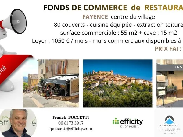Fonds de commerce 70 m²