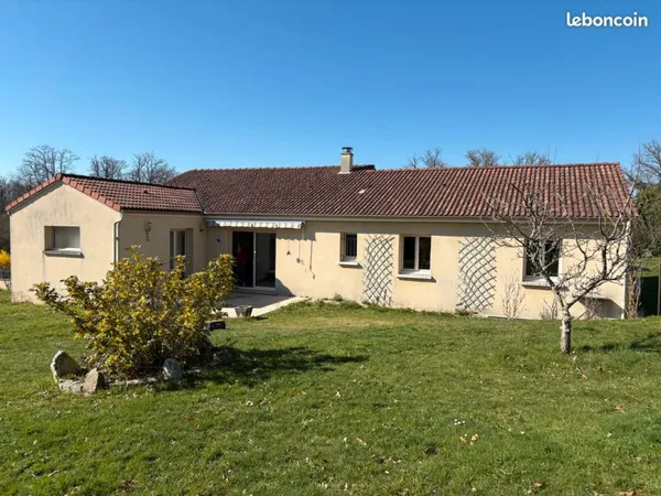 Charmante maison plain-pied avec jardin