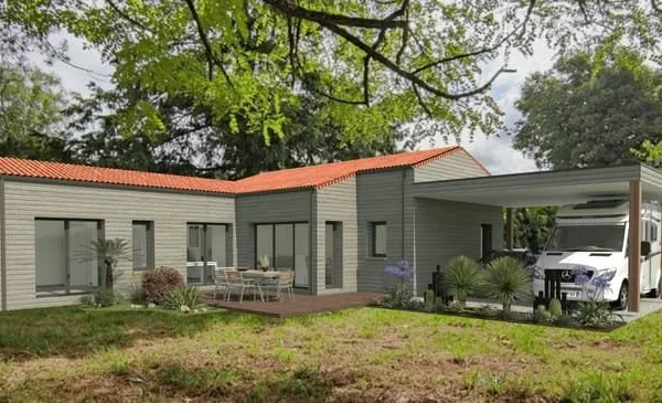 Terrain + Maison neuve en ossature bois de 96 m² à La Roche-sur-Yon
