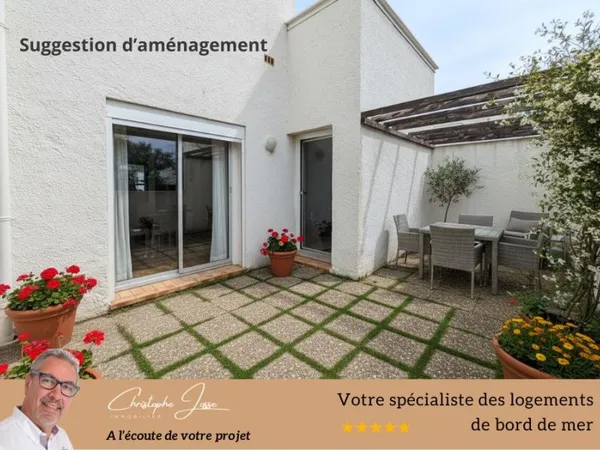 T3 avec jardin et parking privé proche plage
