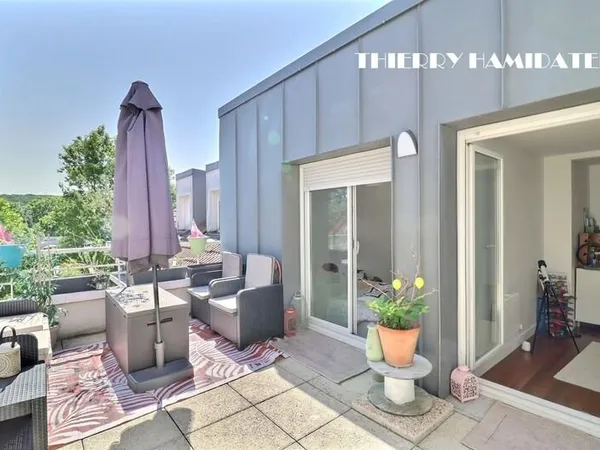 COTEAUX LIMITE SANNOIS DERNIER ETAGE TRES BEL APPARTEMENT DUPLEX TERRASSE 4 PIECES 80M2 3 CHAMBRES D