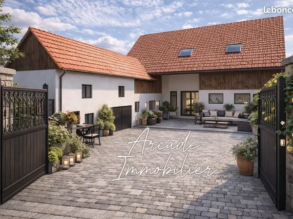 Grange de caractère à 10 minutes de Colmar - projet mixte et évolutif