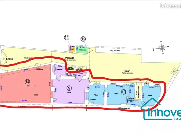 Local commercial 128 m² Versailles