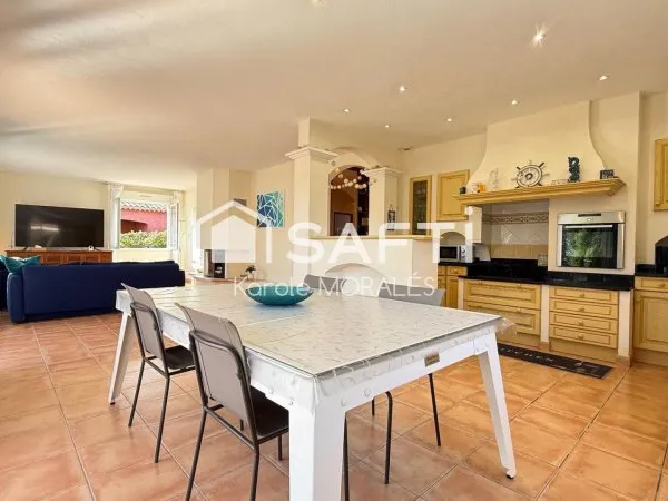 ARGELES-SUR-MER, BELLE VILLA, T4 AVEC GRAND GARAGE ET GRAND TERRAIN