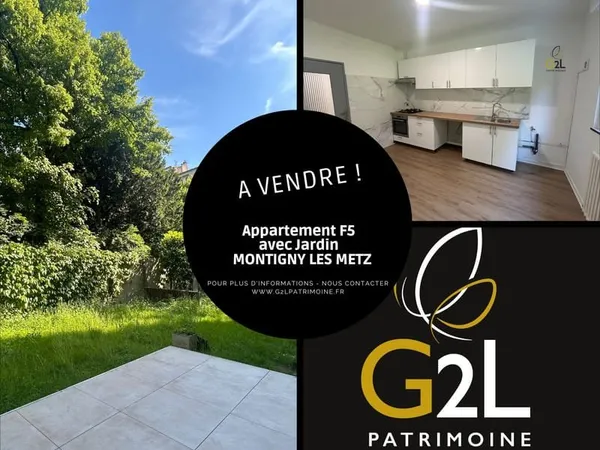 Appartement F5 rénové avec jardin - MONTIGNY LES METZ 