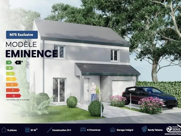 Maison neuve 5 pièces 91 m²