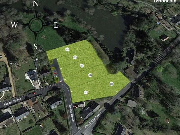 Terrain à bâtir viabilisé de 1158 m²