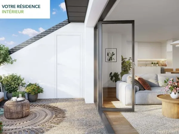 Appartement neuf T5 de 122 m² dernier étage terrasse à proximité des bords de la Loire