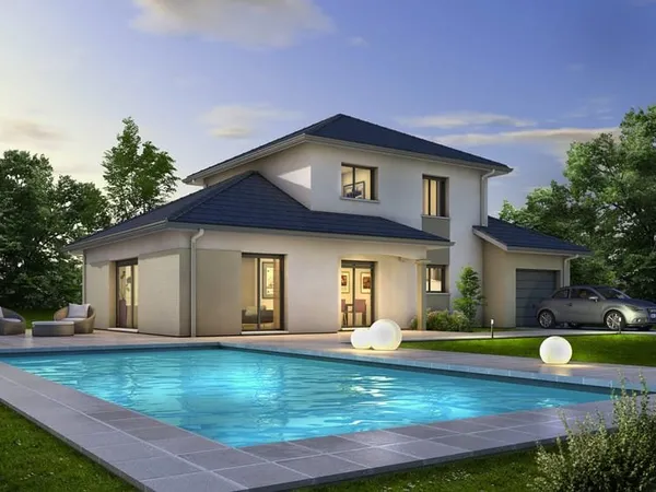 MAISON NEUVE T5 - FAMILIALE 4 CHAMBRES DONT SUITE RDC -CONDEISSIAT 01400