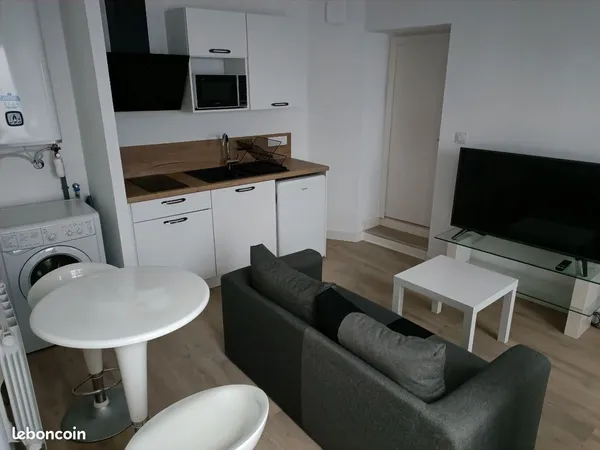 Appart t2 meublé neuf - 2 pièces - 1 chambre - séjour - garage
