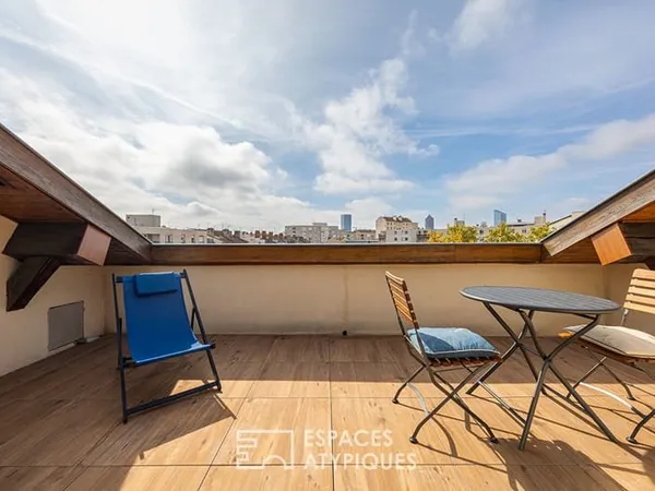 Terrasse tropézienne à Villeurbanne