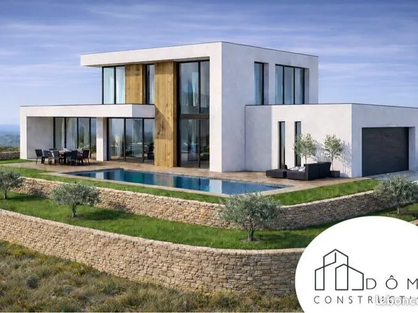 Terrain + Villa d'Architecte d'Exception - Vue Panoramique Chaîne des Puys