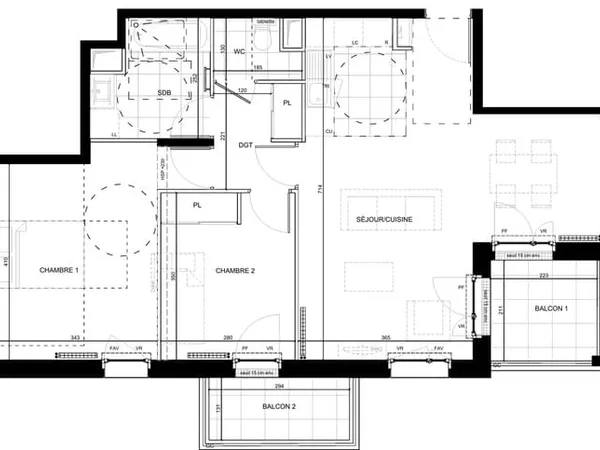 Appartement 3 pièces 69 m²