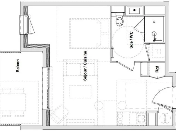 Appartement 1 pièce 31 m²