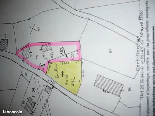 Terrain à bâtir à vendre - Rupt-sur-Moselle (88) - 643 m²