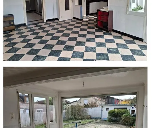Maison individuelle 100m² + garage + jardin + cave + dépendance