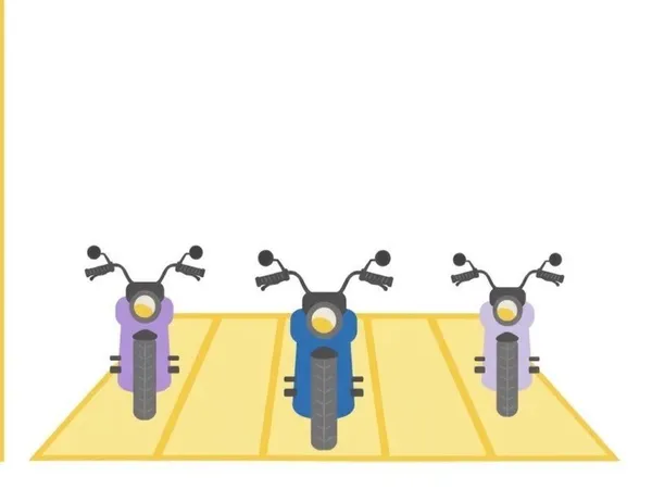 Place de parking moto