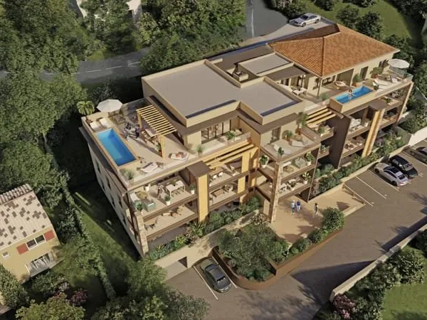 Penthouse avec piscine et vue mer à Solenzra