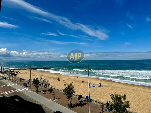 CAPBRETON PLAGE - T3 VUE MER DERNIER ETAGE AVEC TERRASSE ET DEUX PARKINGS SOUS-SOL