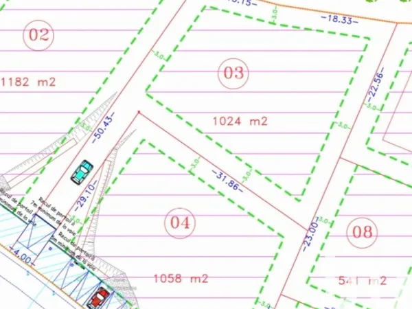 Terrain 1024 m²