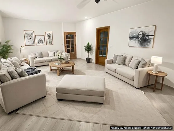 Appartement F3 (58 m²) à vendre à CERNAY avec GRENIER + CAVE et jardin en commun