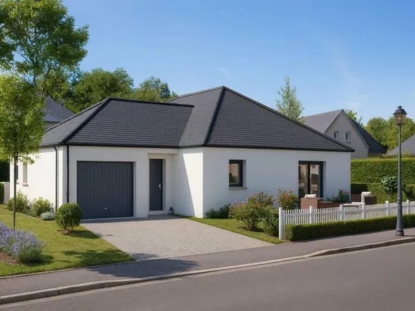 Maison de plain pied 3 chambres - 90 m²
